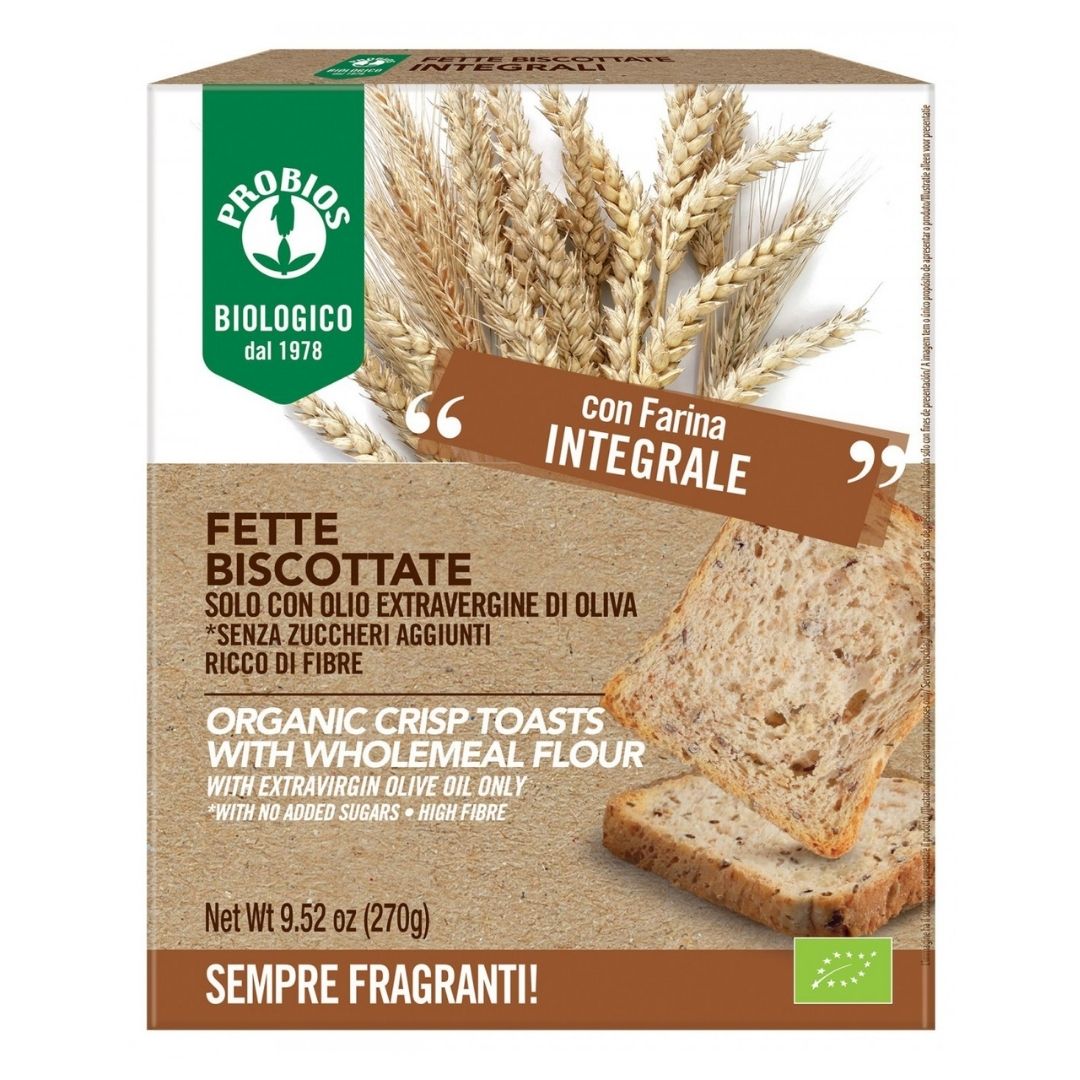 FETTE BISCOTTATE INTEGRALI  270 gr - SENZA ZUCCHERO